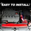 Car Cold Air Intake Filter Induction Set Pipe Power Flow Hose System Accessory