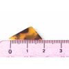 Tortoise Shell Pattern Part Triangle D 1 Pairs (2 Pieces) Pierced Earrings Handmade Parts Materials