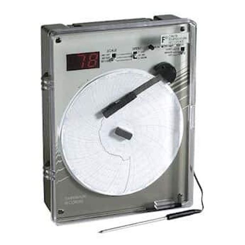 Supco CR87-9 Chart Paper for 6" Circular Recorders, 7 Day, 50 to 120°F, 60/pk