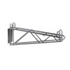 Metro 2WD21C 21" Super Erecta Chrome Coated Double Wall Mount Bracket