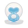 Nuby Silicone Teethe-eez Teether with Bristles, Includes Hygienic Case, Blue