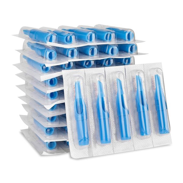 BAMTTOO 50pcs Disposable Tattoo Needle Tips Set Blue 3DT 5DT 7DT 9DT 11DT Plastic Tattoo Nozzle Tips for Tattooing Supplies (Mixed RT)