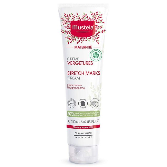 Mustela Maternity Stretch Marks Cream for Pregnancy - with Natural Avocado, Maracuja & Shea Butter - Fragrance-Free & EWG Verified - 5.07 fl. Oz