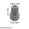 X AUTOHAUX Car Wheel Lock Lug Nut Socket Key Wheel Lock Key with 8 Teeth
