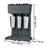 Milkshake Maker Mixer Machine Triple Head Stainless Steel Drink Blender