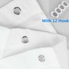 Winter Brown Bear Shower Curtain Fabric Polyester Bathroom Decor Waterproof