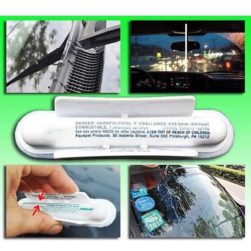 Debaishi 10 Pack Applicator Windshield Glass Treatment Water Rain Repellent Repels Cleaning with Applicator (10)