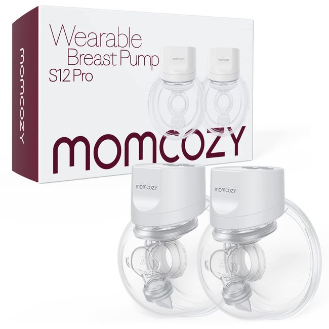 Momcozy+S12+9-Levels+Double+Wearable+Breast+Pump+-+White for sale online