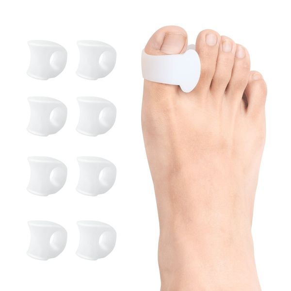 8 Pcs Silicone Gel Toe Separators Bunion Corrector Toe Spacers Bunion Brace