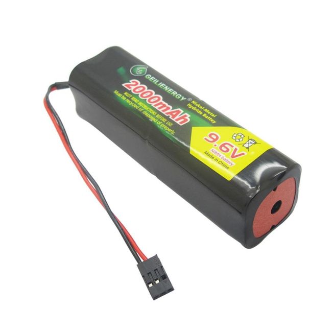 QBLPOWER 9.6v 2000mAh NiMH Battery Pack with Hitec Connector Square Futaba NT8S600B Transmiter for RC Cars Airplanes Heli Sailplanes
