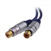 kenable Pure OFC HQ 2 x RCA Phono Extension Plug to Socket Audio Cable Gold 2m