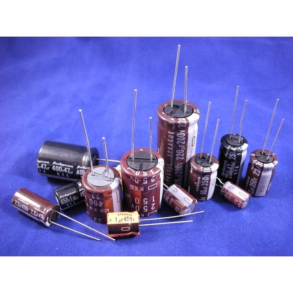 High-Voltage Radial Electrolytic - Kit, includes 12 different values