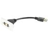 AV:Link | Wall Plate Module - USB2.0 Type-B Socket to Female Type-A Tail