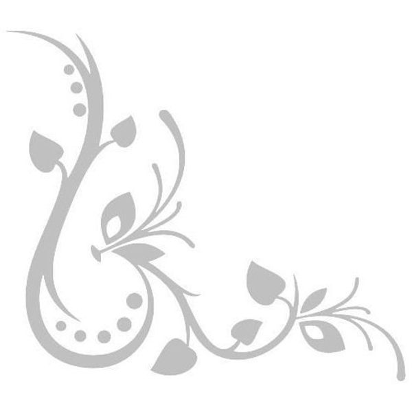 LightningSigns Flower Etched Effect,Frosted Vinyl Window Sticker (#13)