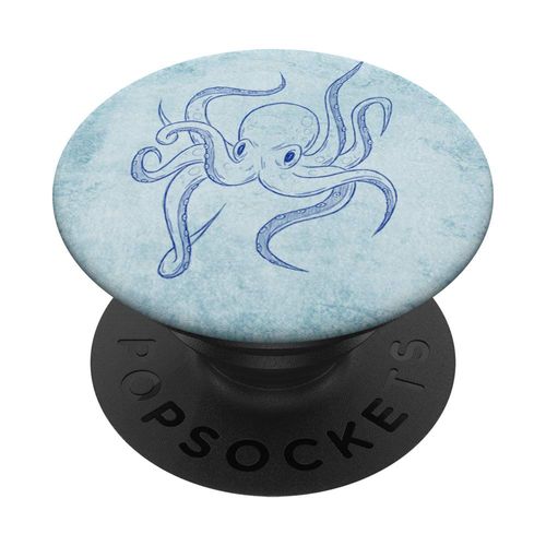 Kraken Octopus Squid Art | Deep Sea Diving Fishing Artwork PopSockets PopGrip: Swappable Grip for Phones & Tablets