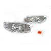 DEPO Front Crystal Clear Bumper Side Marker + Bulbs For 95-99 Mitsubishi Eclipse