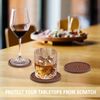 Soft Diamond Coasters for Coffee Table - Drink Absorbent Set - Kitchen & Coffee Table Decor (Tan-4Pack)