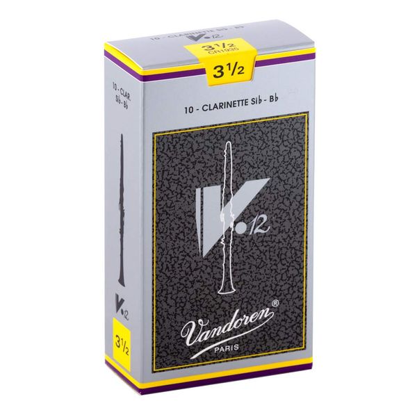 Vandoren CR1935 Bb Clarinet V.12 Reeds Strength 3.5; Box of 10