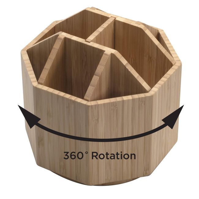 360 Degree Rotation Multipurpose Kitchen Utensils Holder Tableware Cutlery  Storage Holder Kitchen Storage Rack Kitchen Organizer