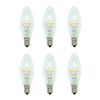 Celestial Lights LED Window Candle Replacement Bulbs for Plug-in Window Candles - Works with All Sensor, Timer, or Switch Models (1, 6)