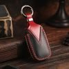 Smasol Smart Key Case, Genuine Leather, Stylish, New 4 Buttons, Black