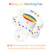 LittleForBig Bigshield Generation-II Adult Sized Printed Pacifier Rainbow Pride Pattern White