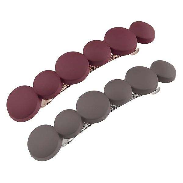 EIHI 2 Stück Französische Haarspangen Damen Dünnes Haar Automatische Haarspange Klein Hair Clip Set Für Frauen Mädchen