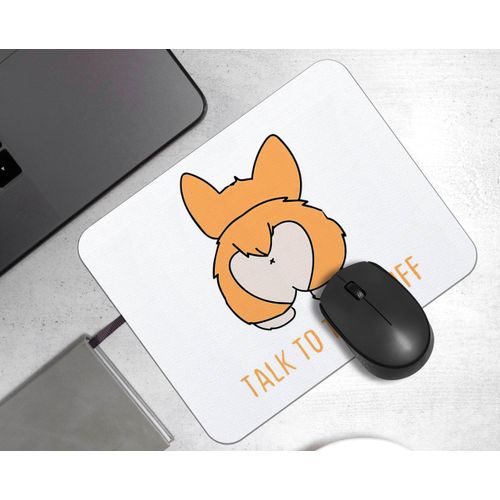OFlich Funny Corgi Mouse Pad - Corgi Gifts for Corgi Lovers, Corgi Mouse Pads for Desk, Mousepad with Non-Slip Rubber Base for Laptop Computer Keyboard Desktop (9.5×7.9 Inch), Small, JW547