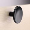 goldenwarm 5 Pack Matte Black Cabinet Knobs Rounded Drawer Knobs - LS4008BK Kitchen Door Knobs for Cabinets Solid Zinc Alloy Drawer Knobs Black Knobs for Kitchen Hardware