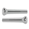 G-PLUS Cars Door Lock Knobs Compatible with GM 1971-1988 Chrome Plastic 2 PCS