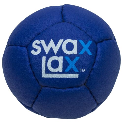 SWAX LAX Lacrosse Training Ball - Indoor Outdoor Practice Less Bounce & Rebounds (1 Blue)