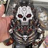 Bone CYBR - Skull Mecha Cyber Embroidery Patch #1 Executioner