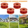 Viitech 4 PCS Strimmer Spool, 10FT/3.05M Lawn Mower Strimmer Spool, Replacement Strimmer Line Compatible for WORX Multiple String Trimmer