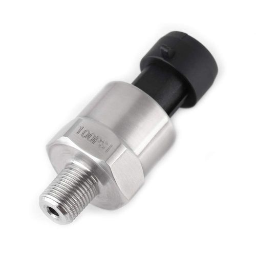 Pressure Transducer Sender Sensor for Oil Fuel 0.5-4.5V, Pressure Sender, 1/8" NPT Thread Stainless Steel, Compatible with Oil, Fuel, Air, Water(100PSI)