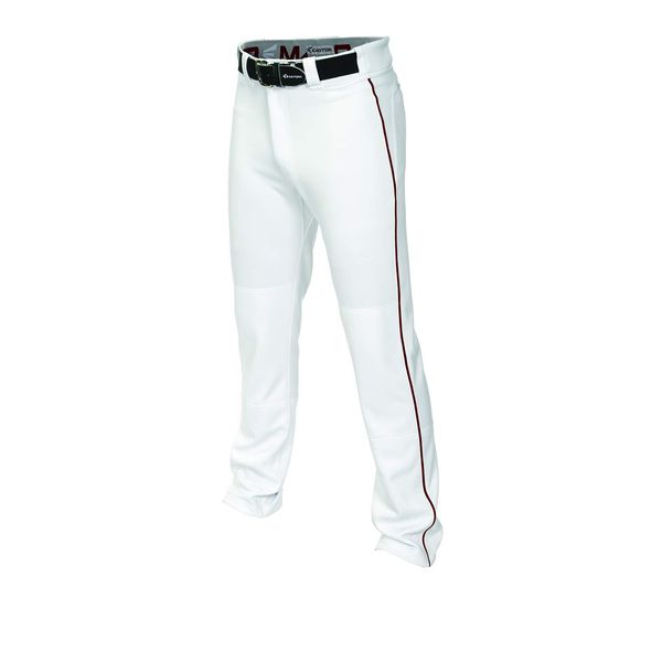 EASTON MAKO 2 Baseball Pant, Adult, Large, White/Maroon