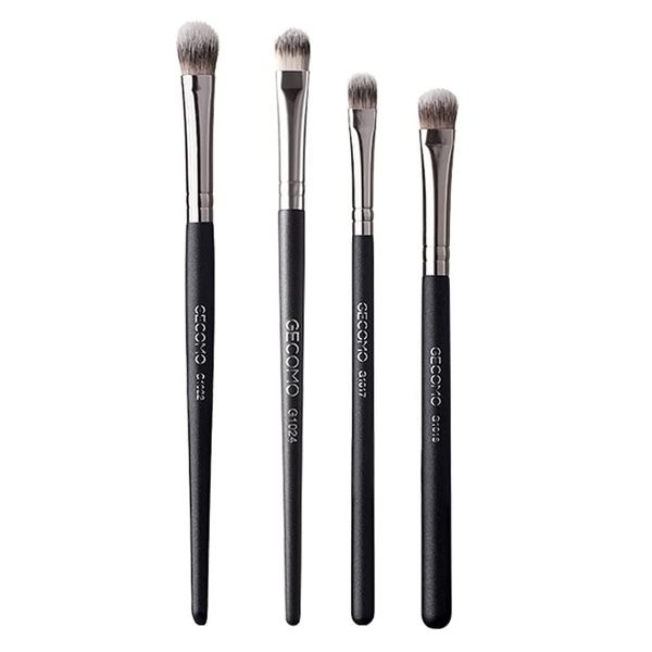 4PC Pennello per ombretti, Pennelli Ombretto Strumento di Trucco, Makeup Brushes, Pennelli per Trucco Occhi Professionali, Per Contorno e Definizione, Sfumature, Ombretto, Eyeliner il Trucco Occhi