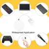 sourcing map 3.3ft Retractable Cable Lock with Arc Patch Remote Control Security Lock with Adjustable Cord Tether Anti Theft for Laptop, TV, 150 G, White