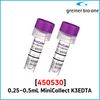 Greiner Vacuum Collection Tube K3 EDTA Minicollect 0.5mL 100ea 450530, 120ea