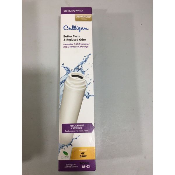 Culligan #RF-G3 Replacement Water Filter Cartridge GE Ice Maker & Refrigerator