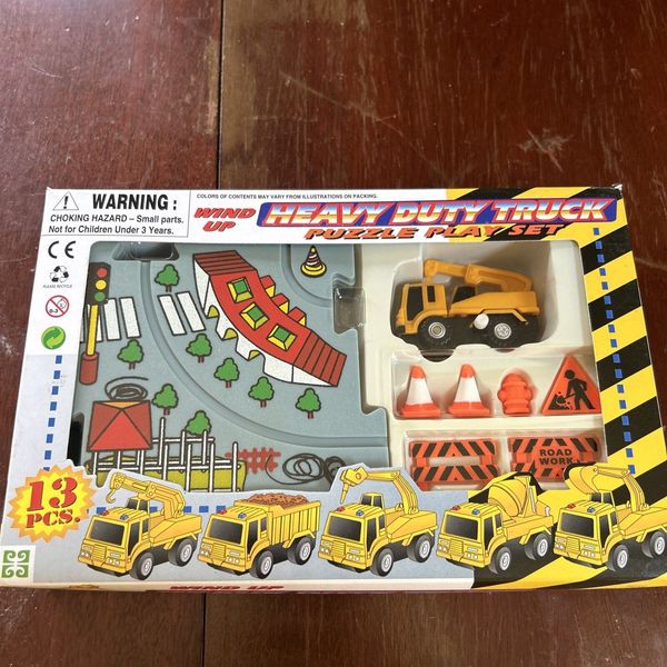 Wind Up Heavy Duty Truck Puzzle Play Set