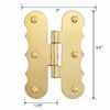 Offset Cabinet Hinges 3/8" Polished Solid Brass 12 pack | Renovator's Supply