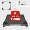 Spares2go Adjustable Trolley Stand Wheeled Workshop Machine Lathe Bench Saw (62cm)