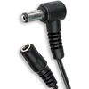 rhinocables CCTV Camera Cable Extension 2.1mm Right Angle 90 degree Socket to DC Power Plug Lead (3m)