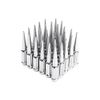 For Chevy Silverado 1500 24 PCS Chrome Spike Long Lug Nuts 14x1.5 Solid Metal