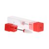 Nail Drill Bits, Ceramic Manicure Drill Bits, Ceramic Burr Podiatry Thick Nails, Grinding Head for Manicure Pedicure Cuticle Gel Nail Polishing, Red(Round Flat Head F)