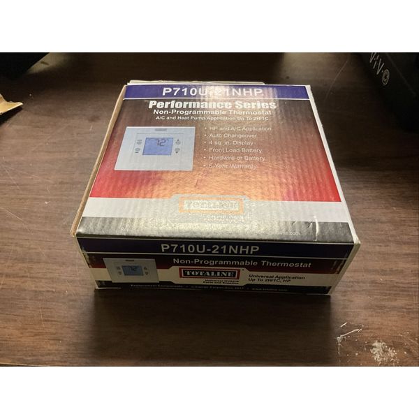 TOTALINE P710U-21NHP NON-PROGRAMMABLE THERMOSTAT HP & A/C APPLICATION