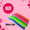 Playlearn Sensory Fidget Textured Elastic Stretchy Snakes - 6 Pack