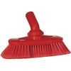 Vikan 70674 Deck Scrub, 9" Polyester Supersoft Bristle, Red