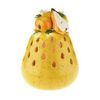 QVC Home Reflection Kitchen Decor Pear Fruit Flameless Candle Luminary w/ Timer