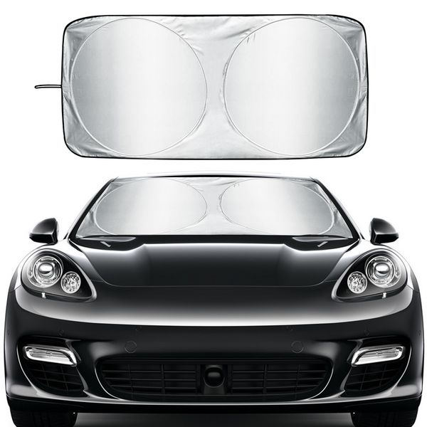 Car Windshield Sun Shade Visor Foldable Large Sunshade for Truck Van Block Cover